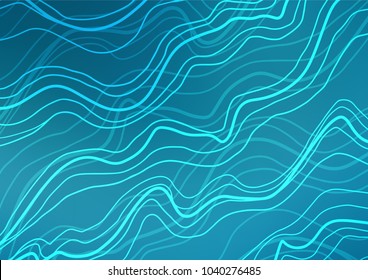 Dark BLUE vector doodle blurred pattern. A completely new color illustration in doodle style. Hand painted design for web, leaflet, textile.