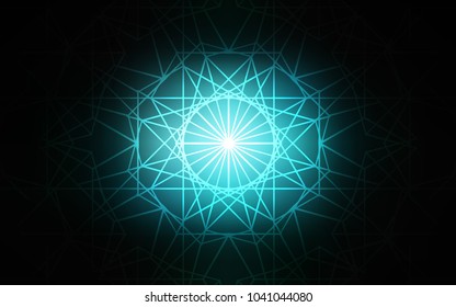 Dark BLUE vector doodle blurred background. A completely new color illustration in doodle style drawn by child. The completely new template can be used for your brand book.