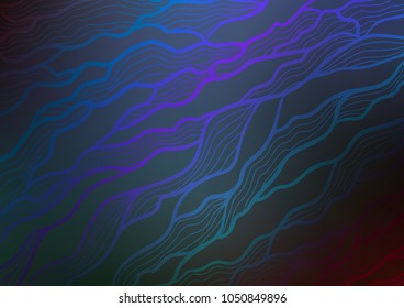 Dark BLUE vector doodle blurred background. Brand-new colored illustration in blurry style with doodles. The pattern can be used for wallpapers and coloring books.