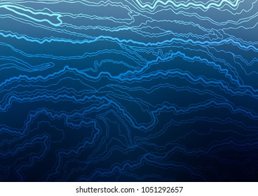Dark BLUE vector doodle blurred background. Creative illustration in blurred style with doodles and Zen tangles. The pattern can be used for wallpapers and coloring books.