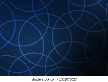 Dark BLUE vector doodle blurred texture. Doodles on blurred abstract background with gradient. Brand-new design for your business.