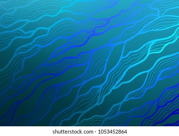 Dark BLUE vector doodle blurred background. Creative illustration in blurred style with doodles and Zen tangles. The pattern can be used for coloring books and pages for kids.