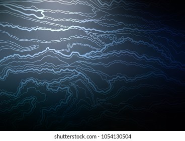 Dark BLUE vector doodle blurred background. Brand-new colored illustration in blurry style with doodles. Brand-new design for your business.