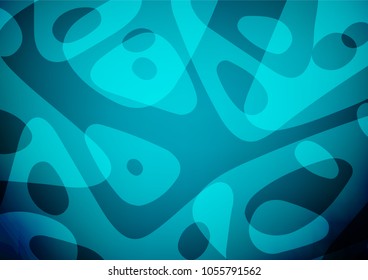 Dark BLUE vector doodle blurred texture. Colorful illustration in abstract style with doodles and Zen tangles. A new texture for your design.