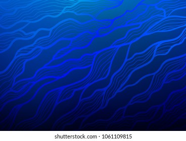 Dark BLUE vector doodle blurred background. Sketchy hand drawn doodles on blurred background. A new texture for your design.