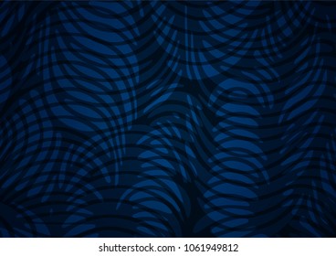 Dark BLUE vector doodle blurred template. A completely new color illustration in doodle style. The textured pattern can be used for website.