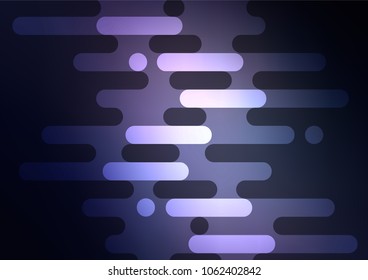 Dark BLUE vector doodle blurred pattern. Geometric doodle illustration in Origami style with gradient. The pattern can be used for heads of websites and designs.