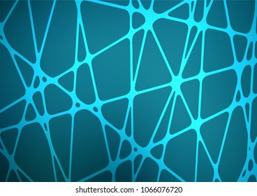 Dark BLUE vector doodle blurred background. Colorful illustration in abstract style with doodles and Zen tangles. The elegant pattern can be used as a part of a brand book.