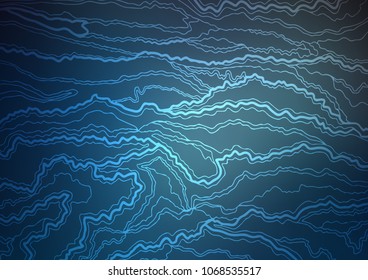 Dark BLUE vector doodle blurred background. A vague abstract illustration with doodles in Indian style. The template can be used as a background for cell phones.