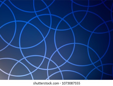 Dark BLUE vector doodle blurred pattern. A completely new color illustration in doodle style. The best blurred design for your business.