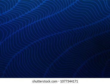 Dark BLUE vector doodle blurred template. Modern geometrical abstract illustration with doodles. The elegant pattern can be used as a part of a brand book.