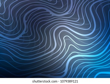 Dark BLUE vector doodle blurred template. Decorative shining illustration with doodles on abstract template. A completely new design for your business.