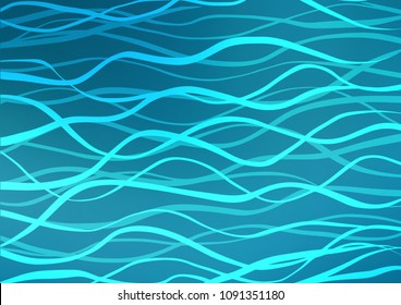 Dark BLUE vector doodle blurred pattern. Glitter abstract illustration with doodles and Zen tangles. Brand-new style for your business design.