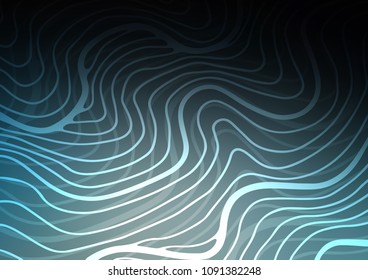 Dark BLUE vector doodle blurred background. Glitter abstract illustration with doodles and Zen tangles. The pattern can be used for wallpapers and coloring books.