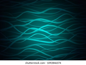 Dark BLUE vector doodle blurred template. Ethnic elegant natural pattern with gradient. A completely new design for your business.