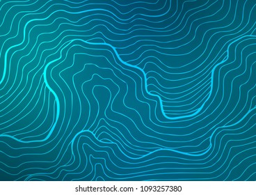Dark BLUE vector doodle blurred template. A vague abstract illustration with doodles in Indian style. The pattern can be used for coloring books and pages for kids.