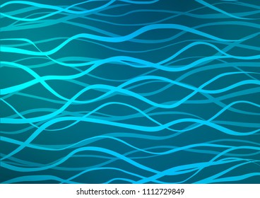 Dark BLUE vector doodle blurred texture. Creative illustration in blurred style with doodles and Zen tangles. Brand-new style for your business design.