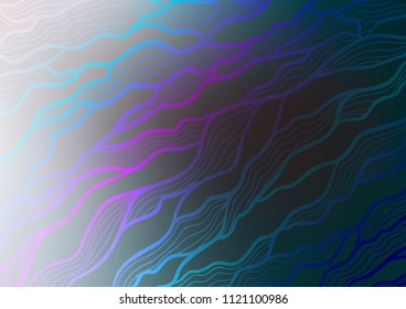 Dark BLUE vector doodle blurred texture. Glitter abstract illustration with doodles and Zen tangles. The best blurred design for your business.
