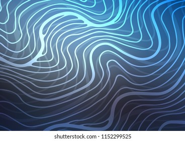 Dark BLUE vector doodle blurred background. Modern geometrical abstract illustration with doodles. A new texture for your design.