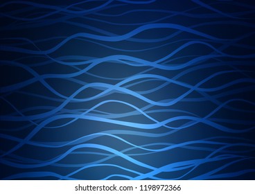 Dark BLUE vector doodle blurred pattern. Doodles on blurred abstract background with gradient. The textured pattern can be used for website.