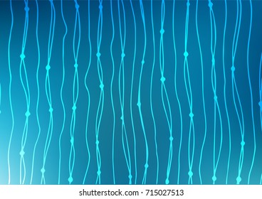 Dark BLUE vector doodle blurred background. Shining colored illustration with doodles in Arabic style. The doodle design can be used for your web site.