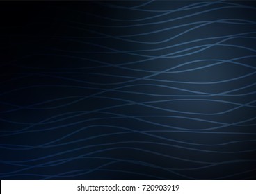 Dark BLUE vector doodle blurred pattern. A completely new color illustration in doodle style. Hand painted design for web, wrapping, wallpaper.