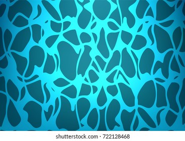 Dark BLUE vector doodle blurred template. Glitter abstract illustration with doodles and Zen tangles. A completely new template for your business design.