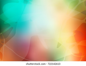 Dark BLUE vector doodle blurred template. Doodle illustration made by child in Origami style with gradient. A new texture for your design.