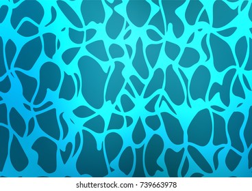 Dark BLUE vector doodle blurred template. Decorative shining illustration with doodles on abstract template. A completely new template for your business design.
