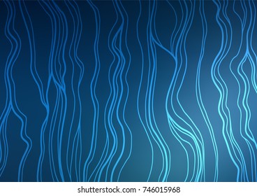 Dark BLUE vector doodle blurred background. Brand-new colored illustration in blurry style with doodles. The completely new template can be used for your brand book.
