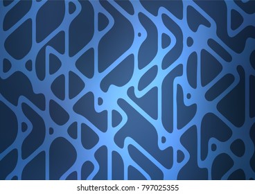 Dark BLUE vector doodle blurred texture. An elegant bright illustration with lines in Natural style. A completely new template for your business design.