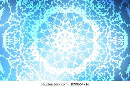 Dark BLUE vector doodle bright pattern. Sketchy doodles drawn by child on blurred background. Hand painted design for web, wrapping, wallpaper.