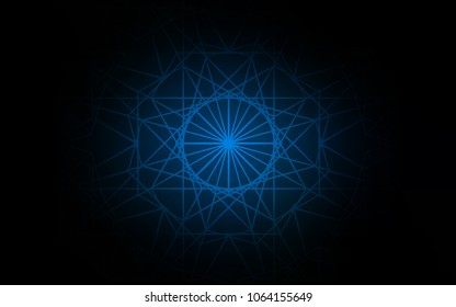 Dark BLUE vector doodle bright layout. Decorative shining childish illustration with doodles on abstract template. The template can be used as a background for cell phones.