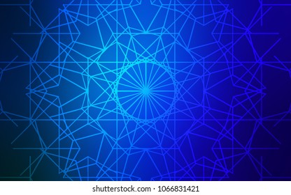 Dark BLUE vector doodle bright layout. Modern geometrical abstract illustration with doodles drawn by child. The best blurred design for your business.