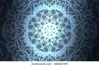 Dark BLUE vector doodle bright template. Modern geometrical abstract illustration with doodles drawn by child. Brand-new style for your business design.