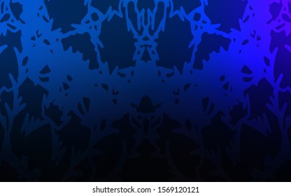 Dark BLUE vector doodle bright layout. Decorative shining childish illustration with doodles on abstract template. The template can be used as a background for cell phones.