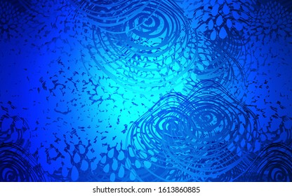 Dark BLUE vector doodle bright template. An elegant bright illustration with flowers in Natural style. Hand painted design for web, wrapping, wallpaper.
