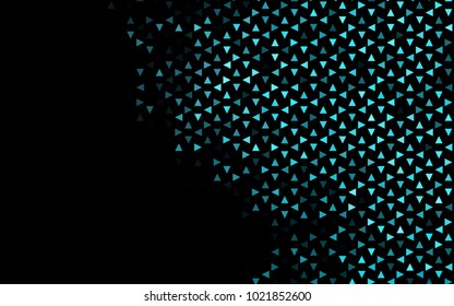 Dark BLUE vector geometric simple minimalistic background, which consist of triangles on white background. Triangular pattern with gradient for your business design. 