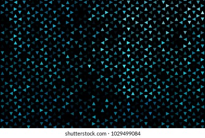 Dark BLUE vector geometric simple minimalistic background, which consist of triangles on white background. Triangular pattern with gradient for your business design. 
