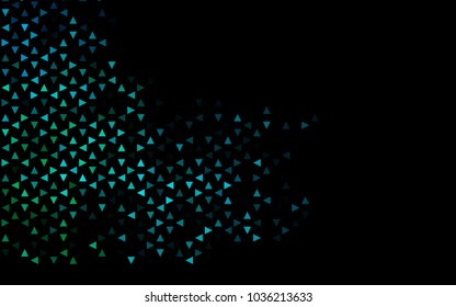 Dark BLUE vector geometric simple minimalistic background, which consist of triangles on white background. Triangular pattern with gradient for your business design. 