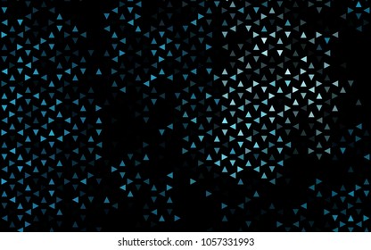 Dark BLUE vector geometric simple minimalistic background, which consist of triangles on white background. Triangular pattern with gradient for your business design. 