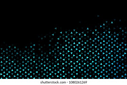Dark BLUE vector geometric simple minimalistic background, which consist of triangles on white background. Triangular pattern with gradient for your business design. 