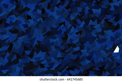 Dark BLUE vector geometric simple minimalistic background, which consist of triangles on white background. Triangular pattern with gradient for your business design. 