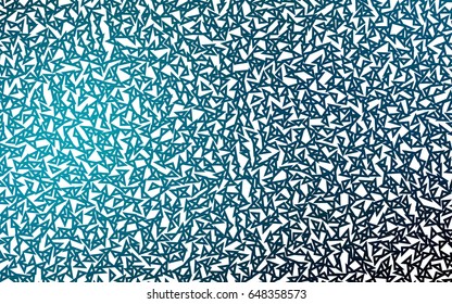 Dark BLUE vector geometric simple minimalistic background, which consist of triangles on white background. Triangular pattern with gradient for your business design. 