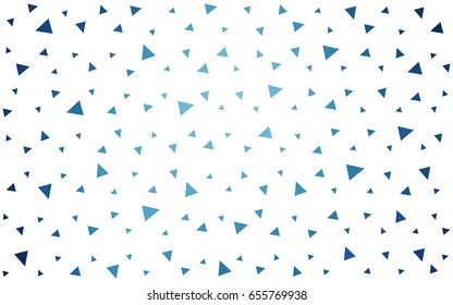 DARK BLUE vector geometric simple minimalistic background, which consist of triangles on white background. Triangular pattern with gradient for your business design. 