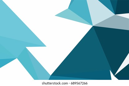 Dark BLUE vector geometric simple minimalistic background, which consist of triangles on white background. Triangular pattern with gradient for your business design. 