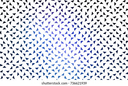 Dark BLUE vector geometric simple minimalistic background, which consist of triangles on white background. Triangular pattern with gradient for your business design. 