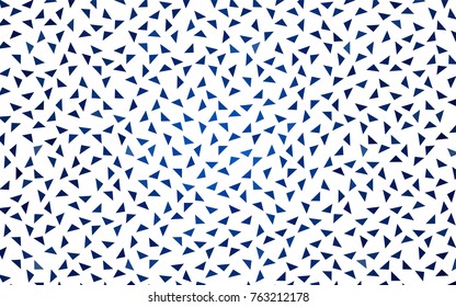 Dark BLUE vector geometric simple minimalistic background, which consist of triangles on white background. Triangular pattern with gradient for your business design. 