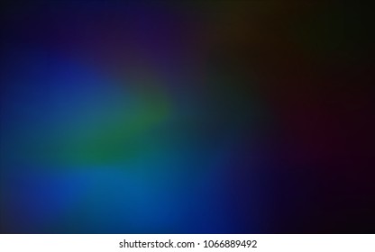 Dark BLUE vector glossy abstract cover. A vague abstract illustration with gradient. Brand-new style for your business design.