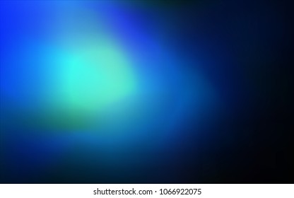 Dark BLUE vector glossy abstract backdrop. Colorful illustration in abstract style with gradient. The completely new template can be used for your brand book.
